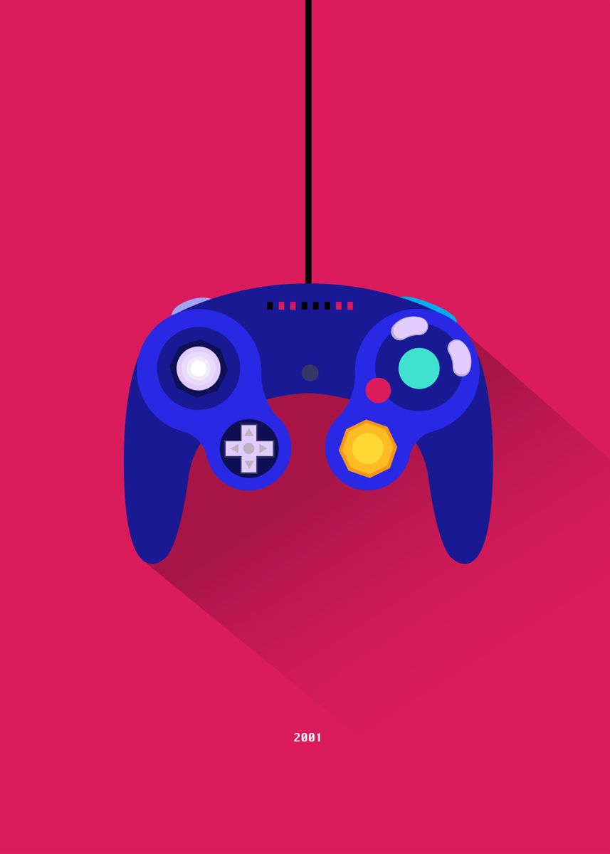 'GameCube' Poster, picture, metal print, paint by Mr Jackpots | Displate