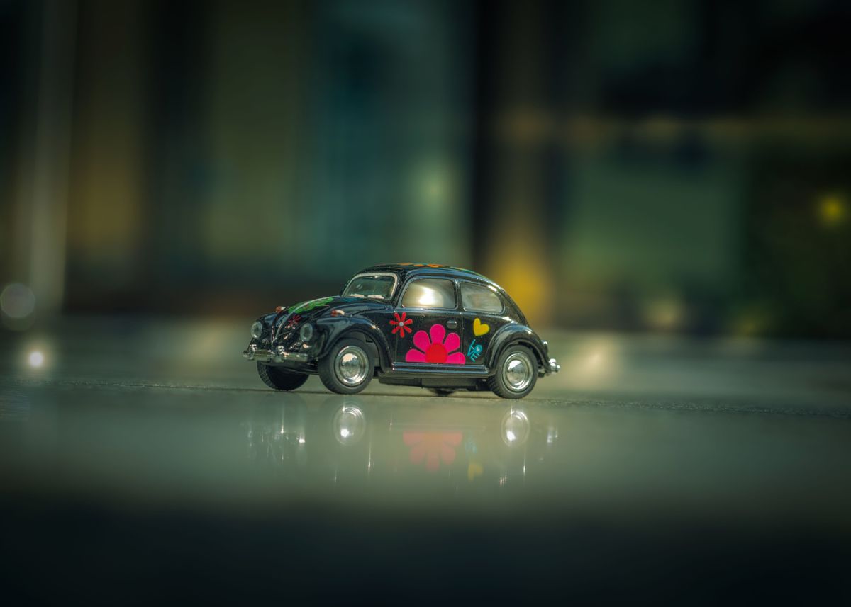 miniature vw beetle