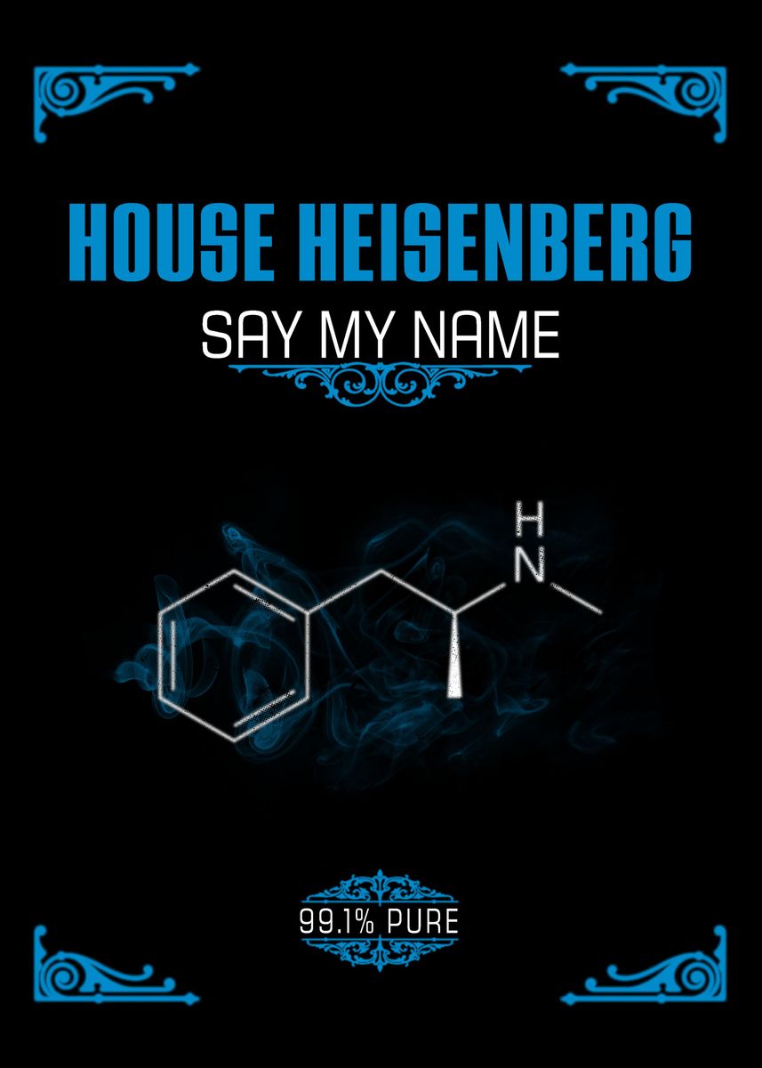 'House Heisenberg' Poster by John Lucke Designs Displate