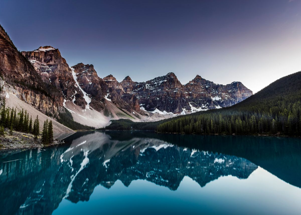 'Moraine Lake' Poster by Csaba Nagy | Displate