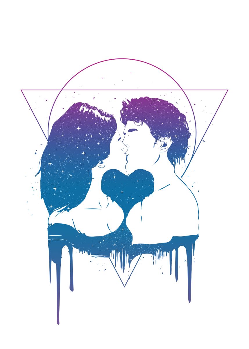 ‘Cosmic love II’ Poster by Balazs Solti | Displate