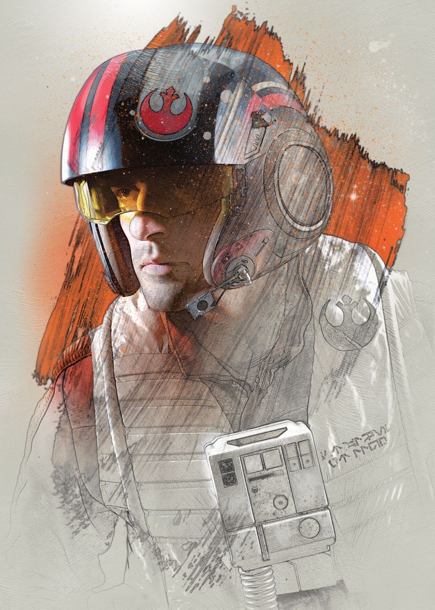'Poe Dameron' Poster by Star Wars   | Displate