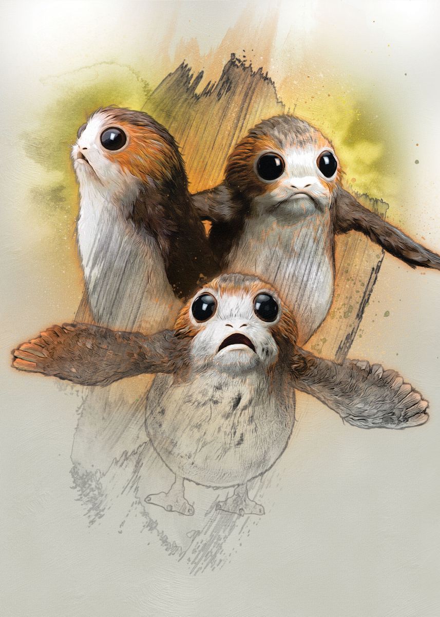 'Porgs' Poster by Star Wars   | Displate