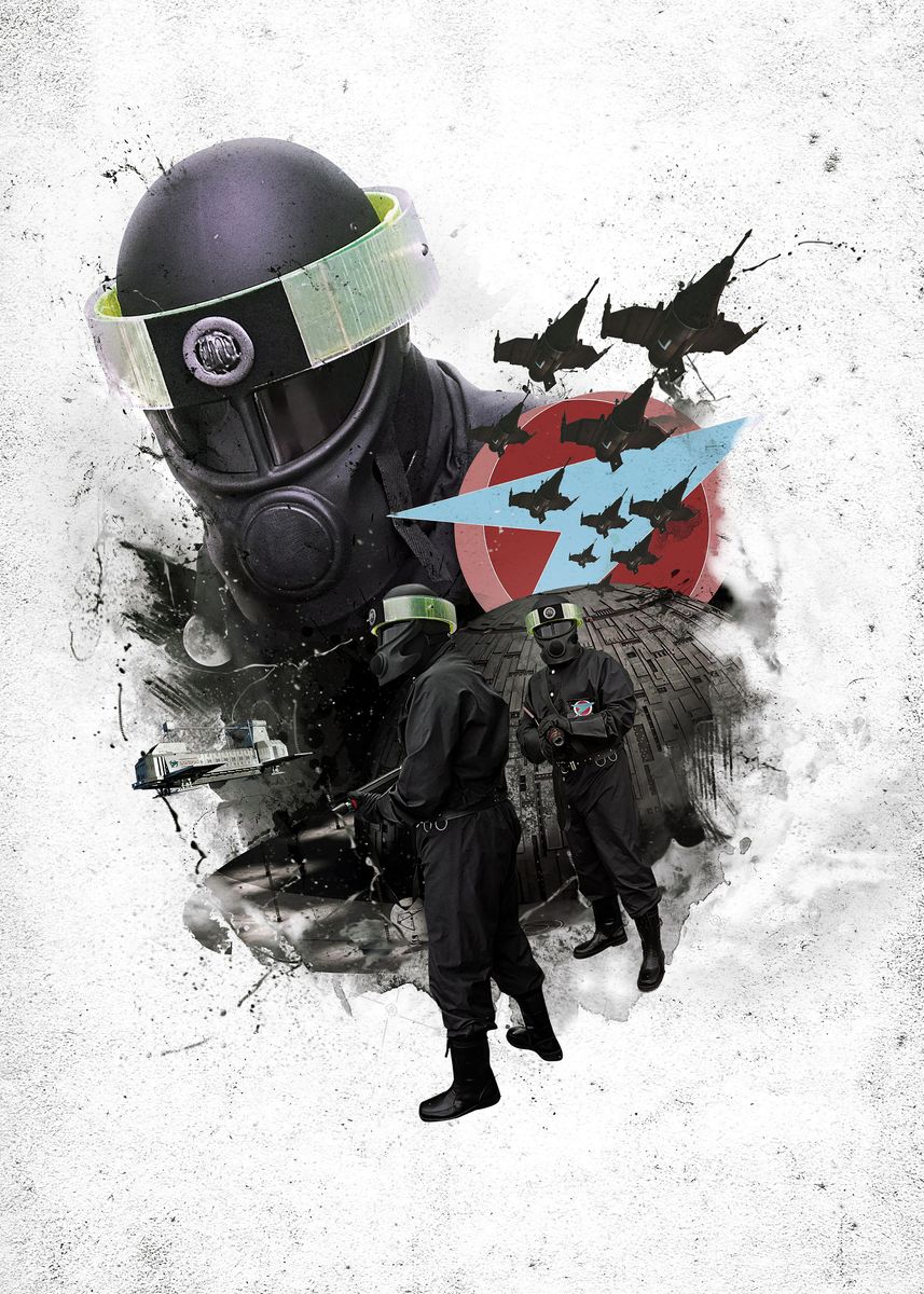 'Blakes 7 Federation' Poster, picture, metal print, paint by Mr Zero ...