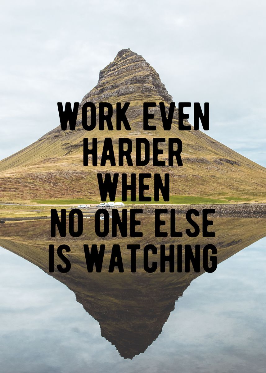 'Motivational - Hard Work' Poster by Motivational Flow | Displate