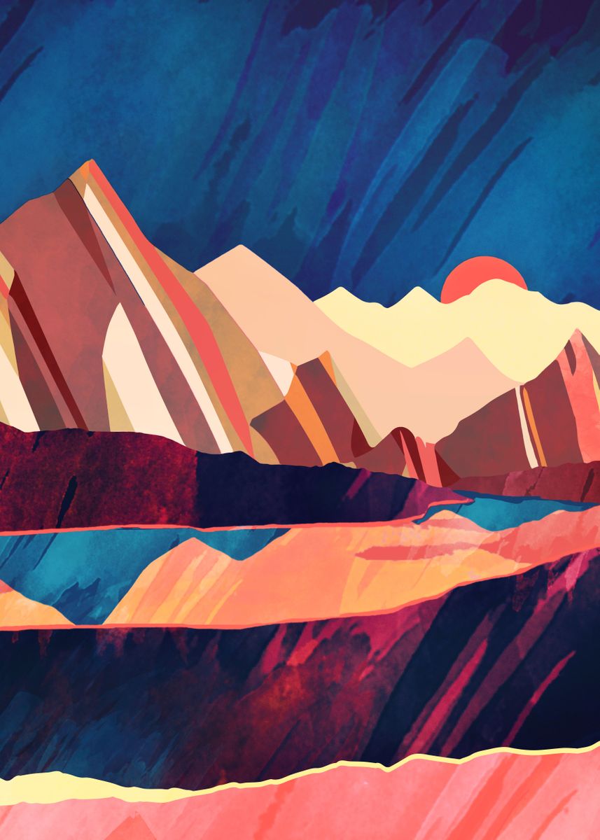 'Desert Valley' Poster by SpaceFrog Designs | Displate