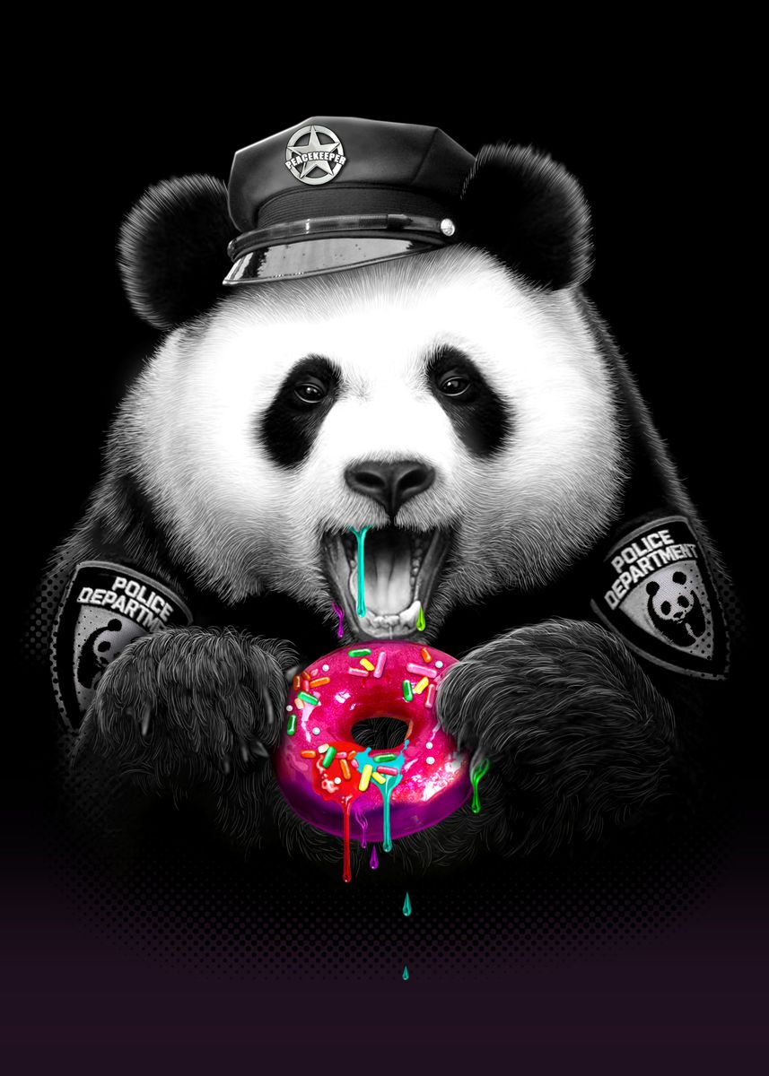Панда полицейский