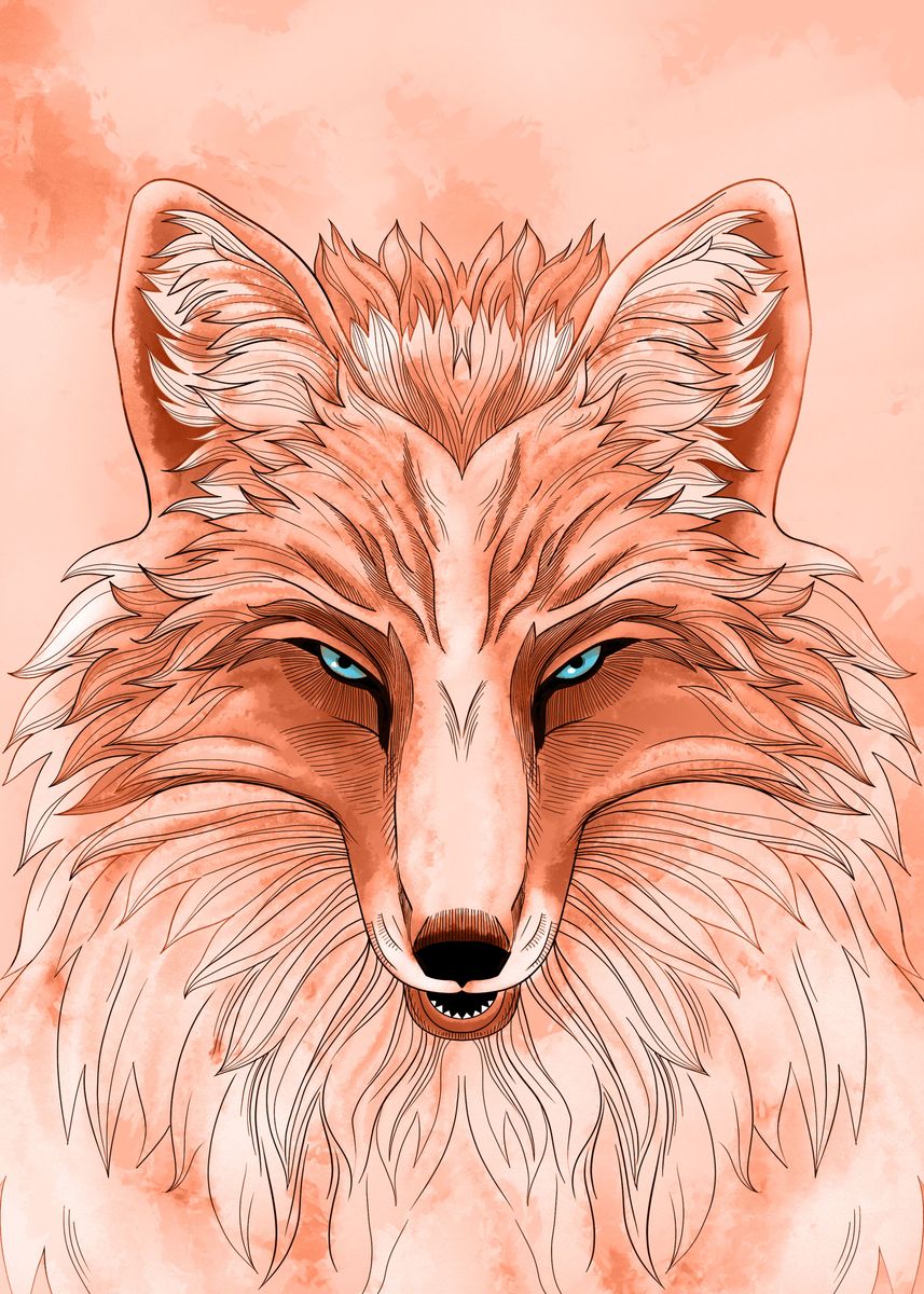 'Fox' Poster by Kitsune Yumiko Displate