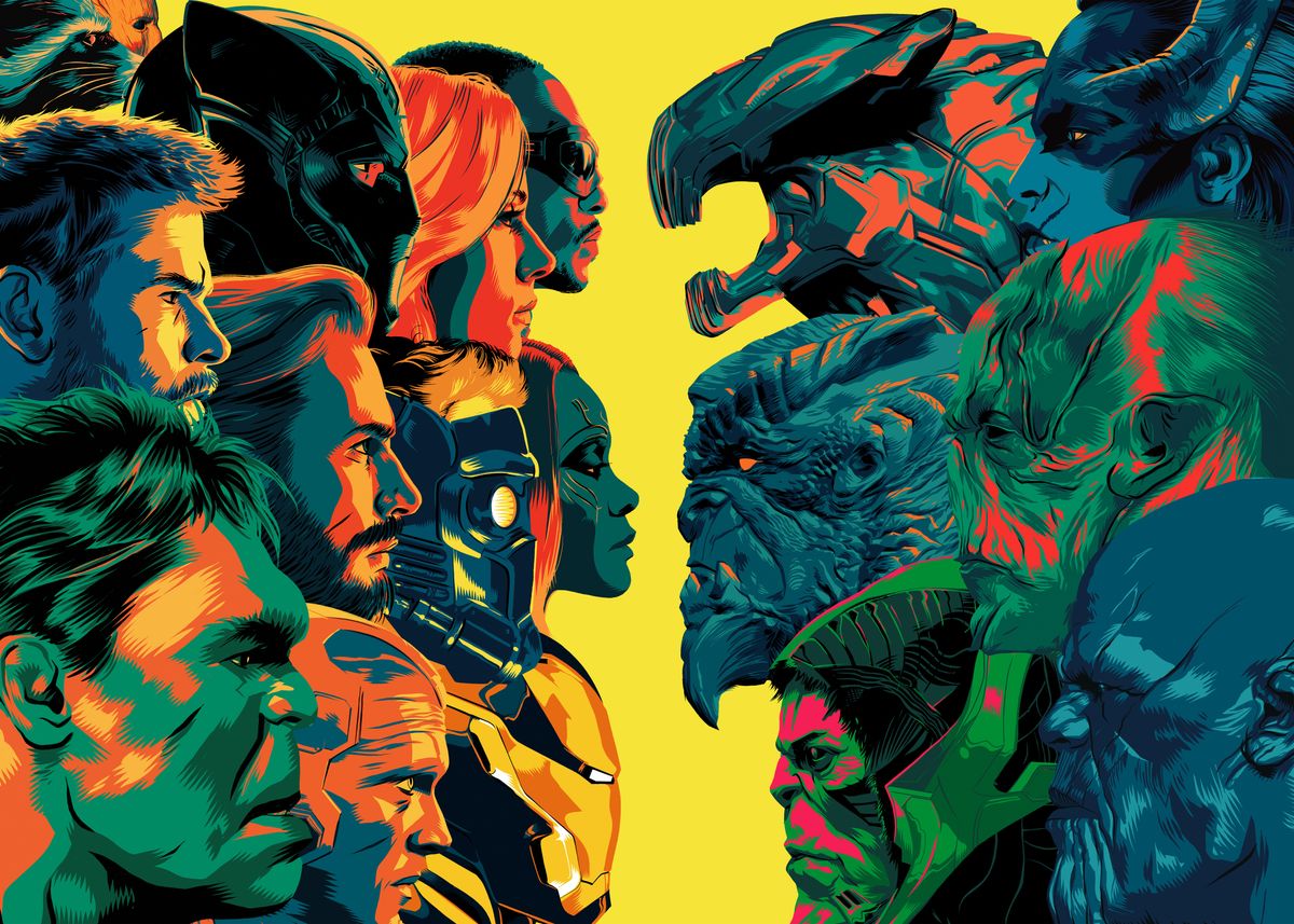 good-guys-bad-guys-poster-by-marvel-displate