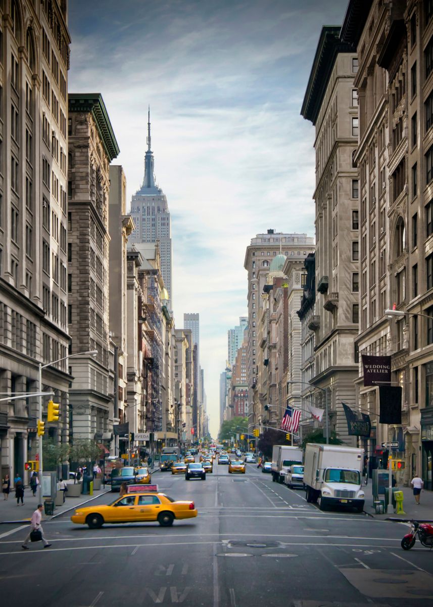 'NEW YORK CITY 5th Avenue ' Poster by Melanie Viola | Displate