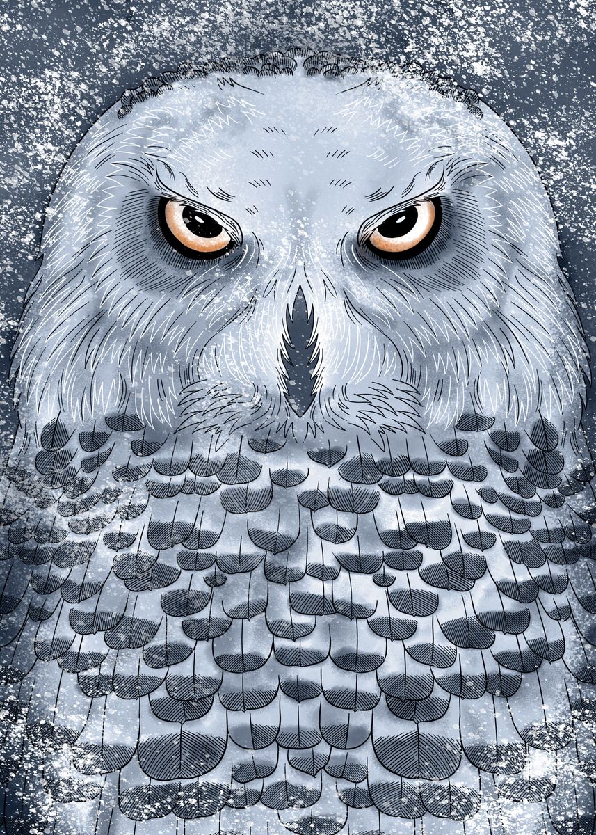 'Nordic Owl' Poster by Kitsune Yumiko Displate