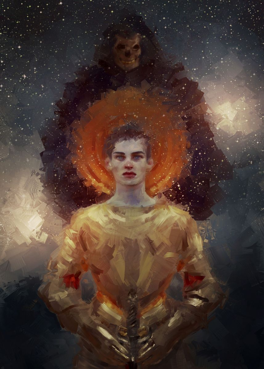 'Warrior of light' Poster by Damir Martic | Displate