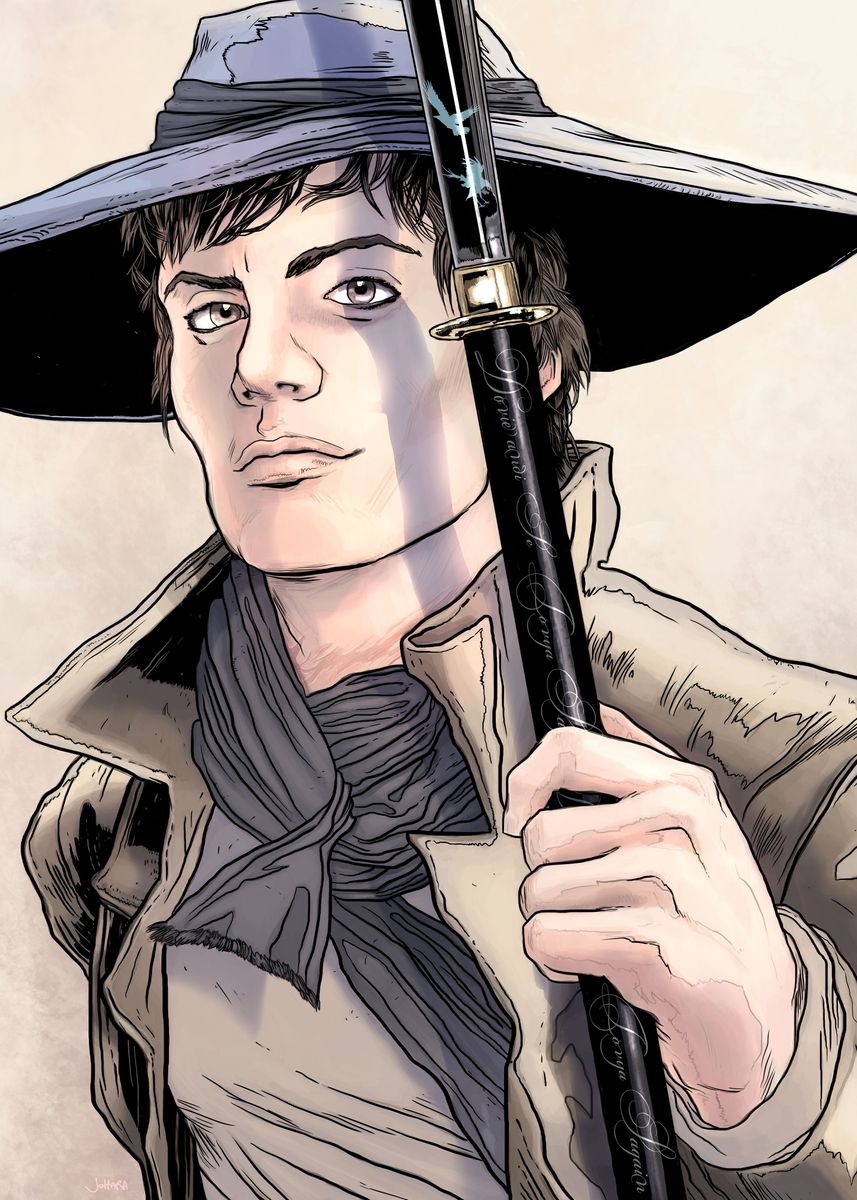 'Mat 'Bloody' Cauthon' Poster, picture, metal print, paint by Joe OHara