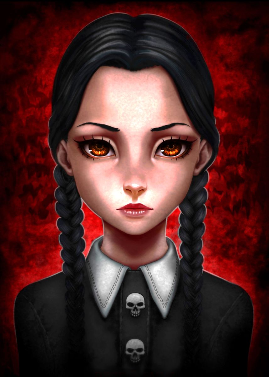 'Wednesday Addams tribute!' Poster by David RSainz | Displate