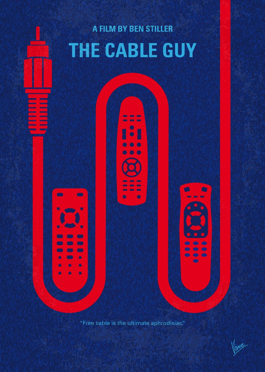 No948 My The Cable Guy minimal movie poster Poster picture