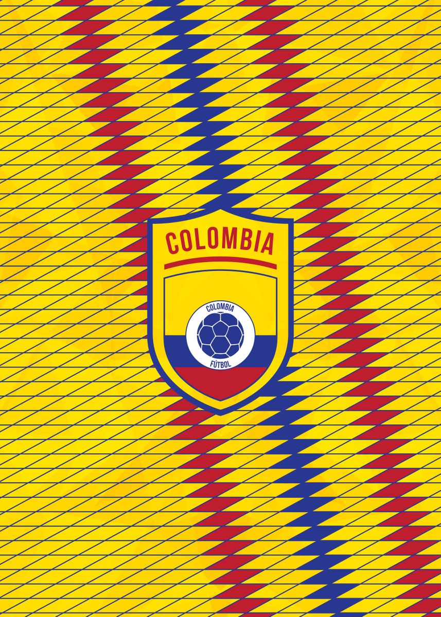 'Colombia Football ' Poster, picture, metal print, paint by Fimbis ...