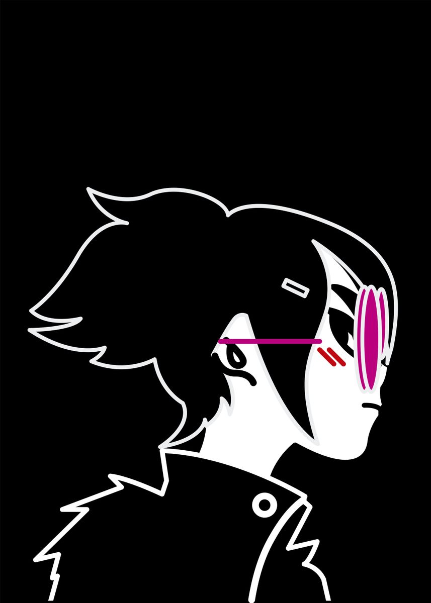 'Noodle Gorillaz' Poster, picture, metal print, paint by louisgnz