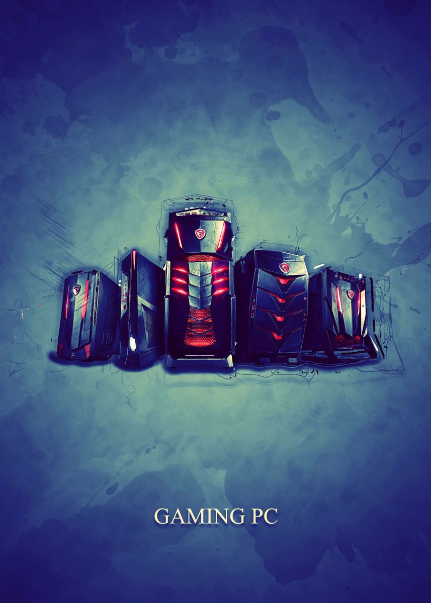 Gaming poster' Poster, picture, metal print, paint by PC Gaming, Displate