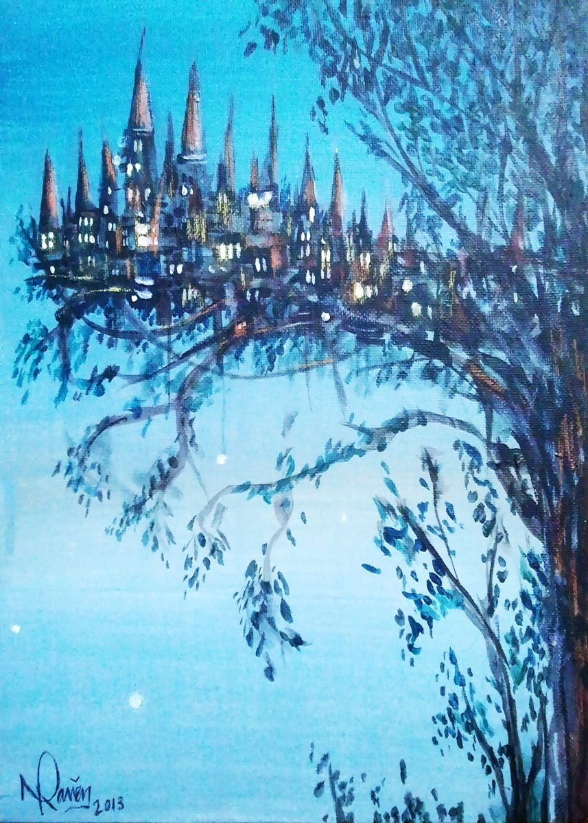 'Branch Village' Poster by Neville Raven Displate