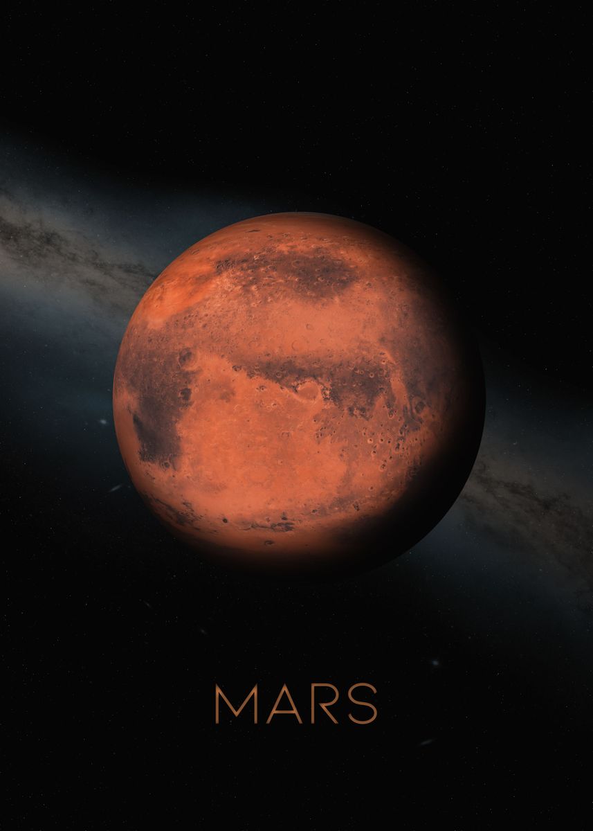 'Mars' Poster, picture, metal print, paint by Viktor Markstedt | Displate