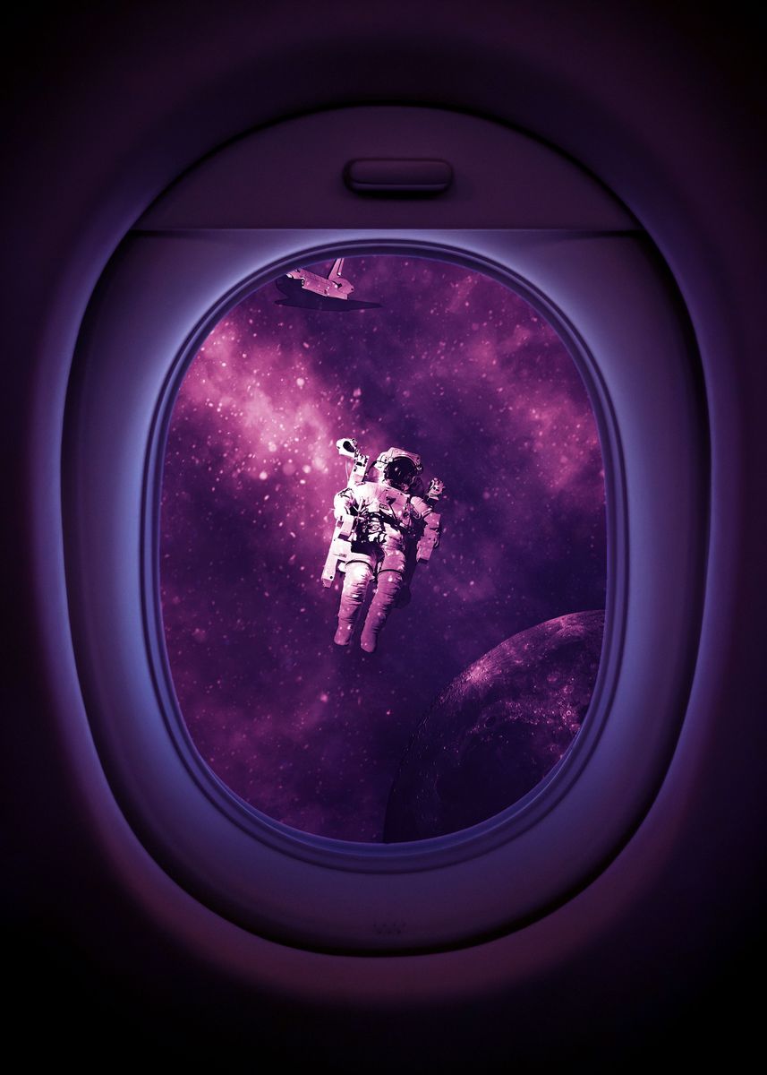 'Astronaut on your window' Poster by Gab Fernando | Displate