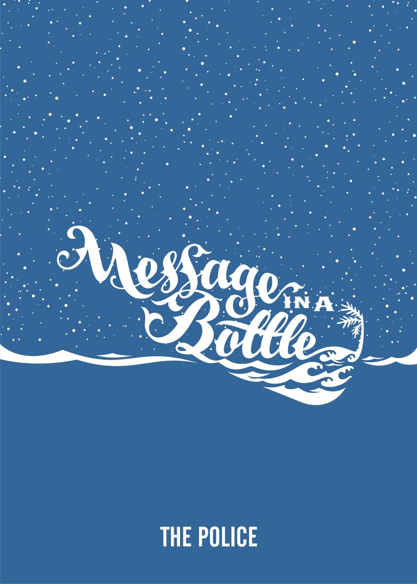 'Message in a Bottle' Poster by Sapto Cahyono | Displate