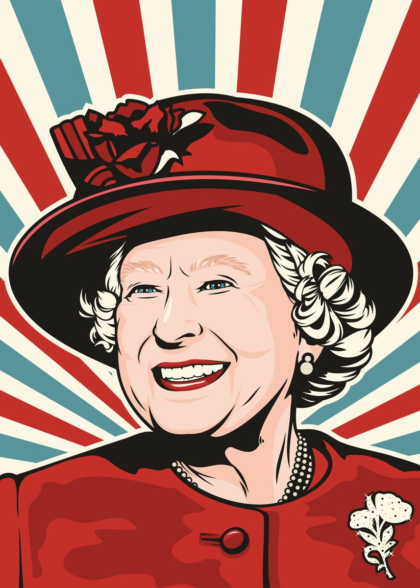 HRH Queen Elizabeth II' Poster by Jamie Lee | Displate