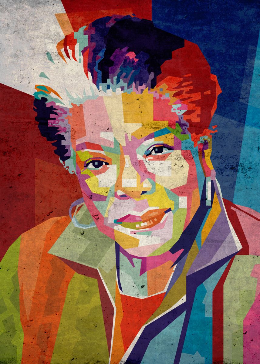 'Maya Angelou' Poster, picture, metal print, paint by Acongraphic ...