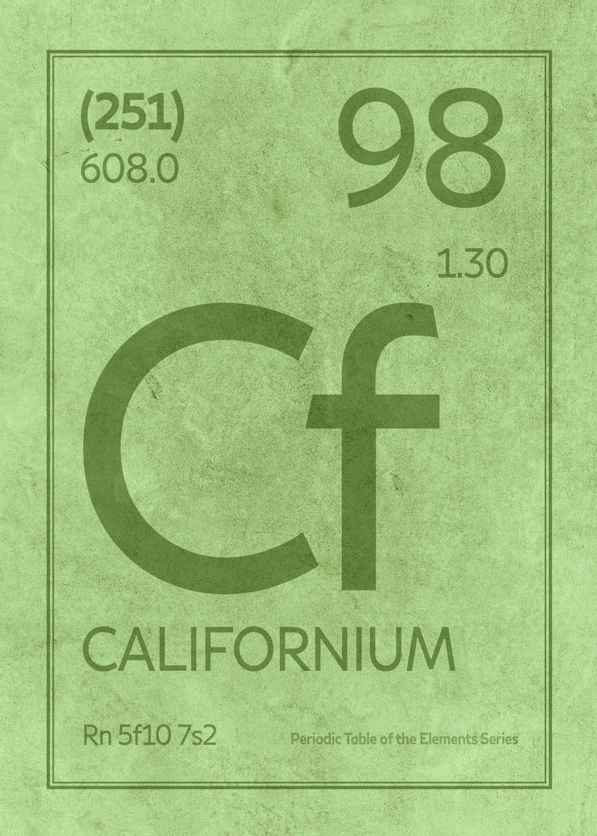 californium symbol cute