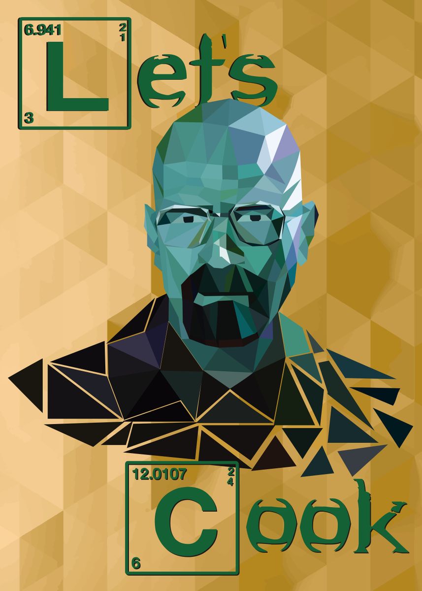 'Breaking bad - Crystals' Poster by Vanessa Siqueira | Displate