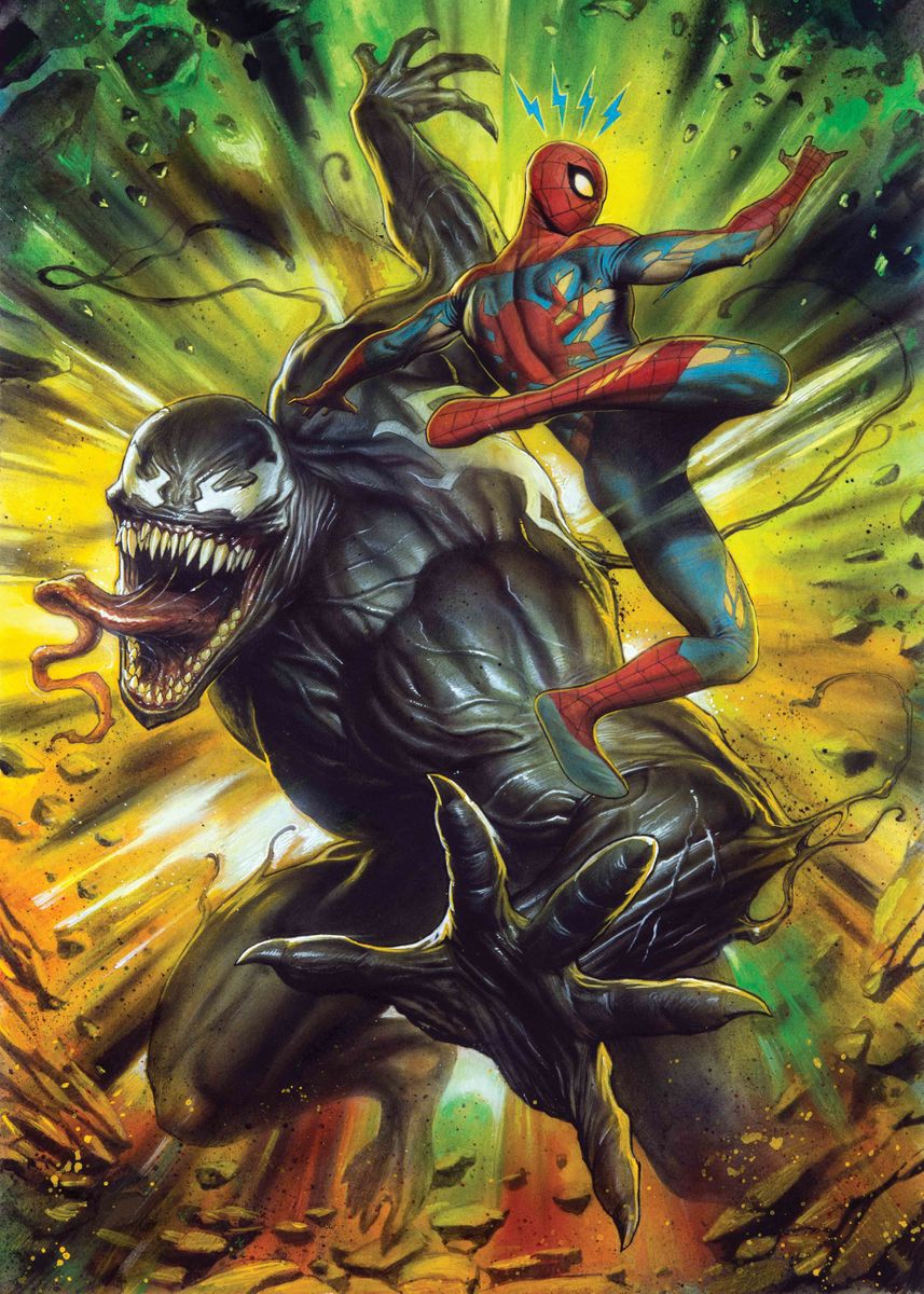 Venom vs Spider-man' Poster by Marvel | Displate