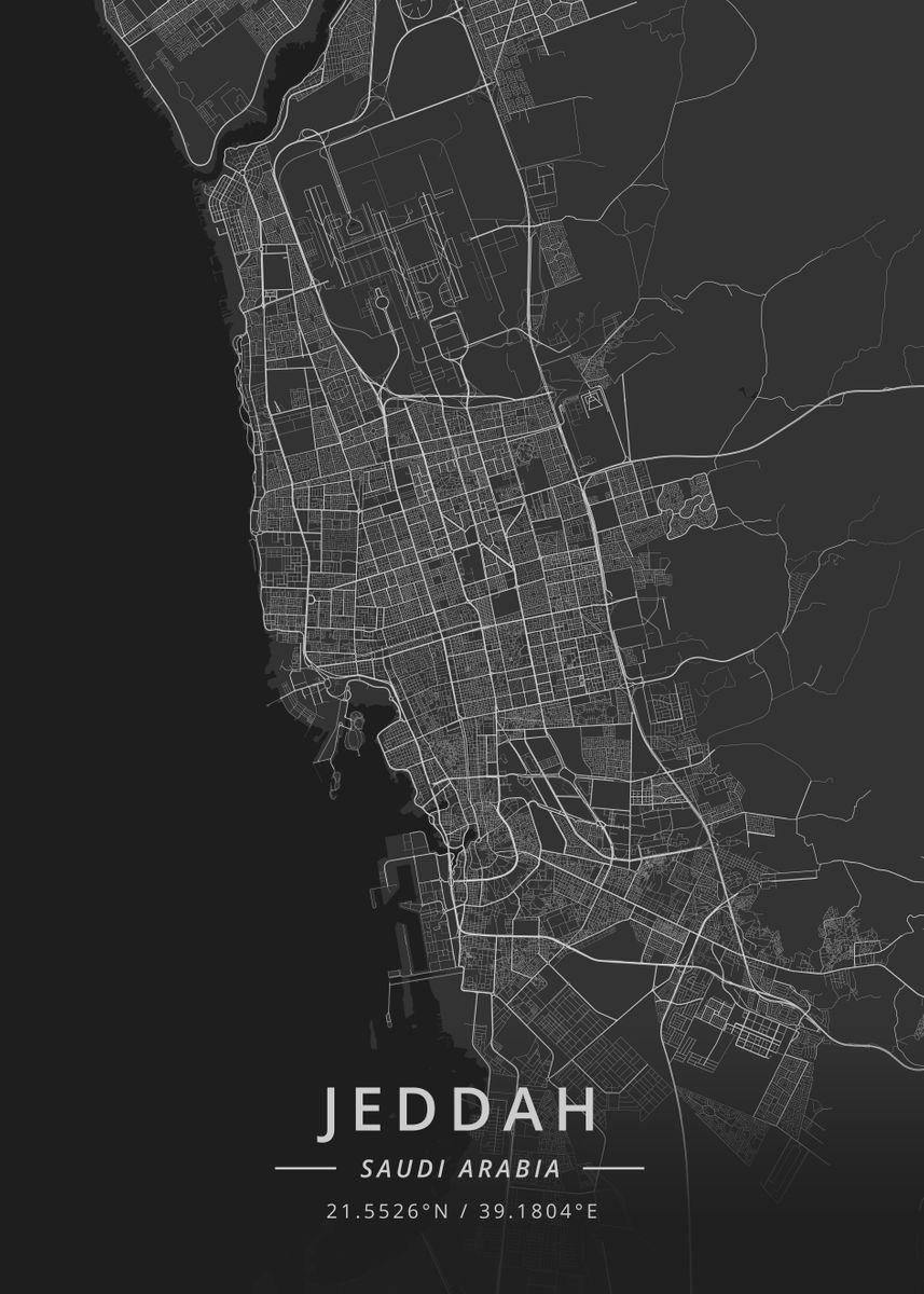 'Jeddah, Saudi Arabia' Poster, picture, metal print, paint by Designer ...