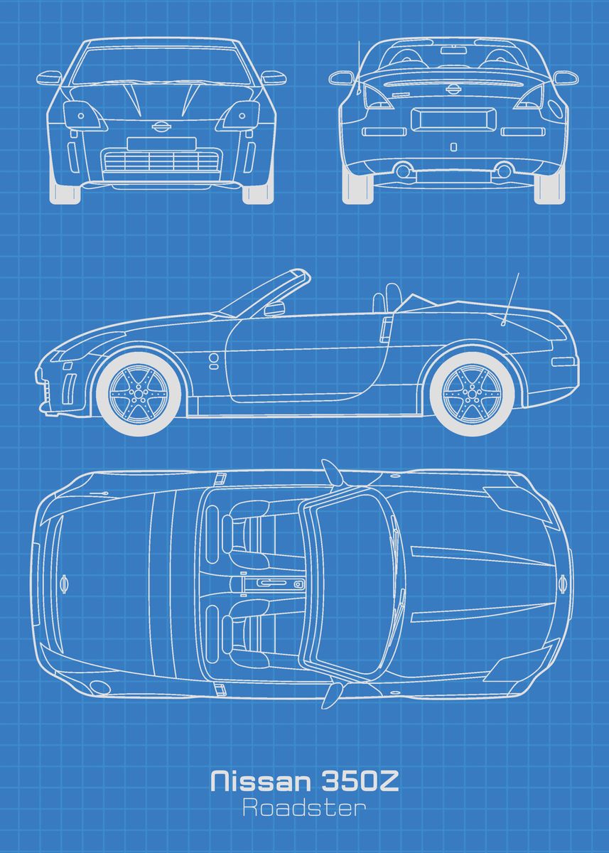 Nissan 350z чертежи