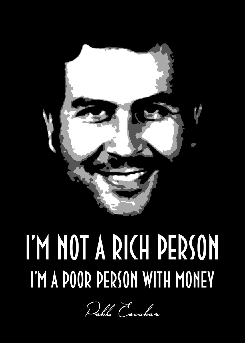 'Pablo Escobar' Poster by BB Design | Displate