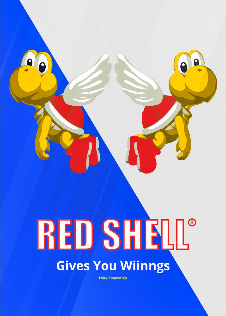 'REDSHELL' Poster by Rich Astbury Displate