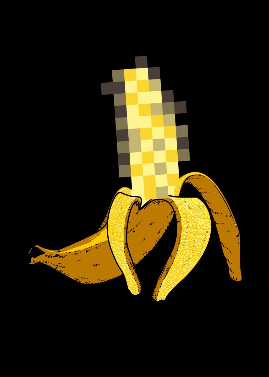 Banana Poster Picture Metal Print Paint By Olivier Delmas Displate banana-poster-picture-metal-print-paint-by-olivier-delmas-displate