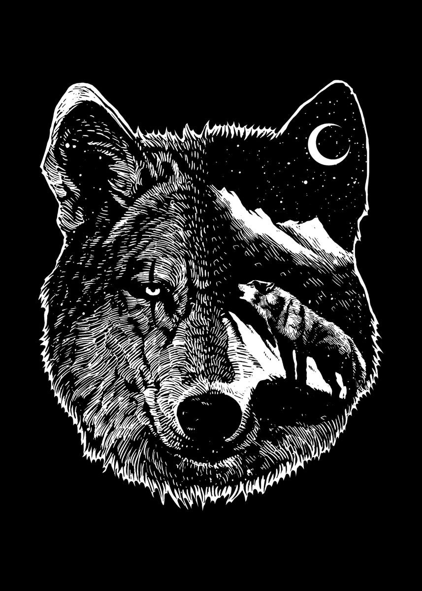 'Save the Wolf' Poster by Tofan barmalisi | Displate
