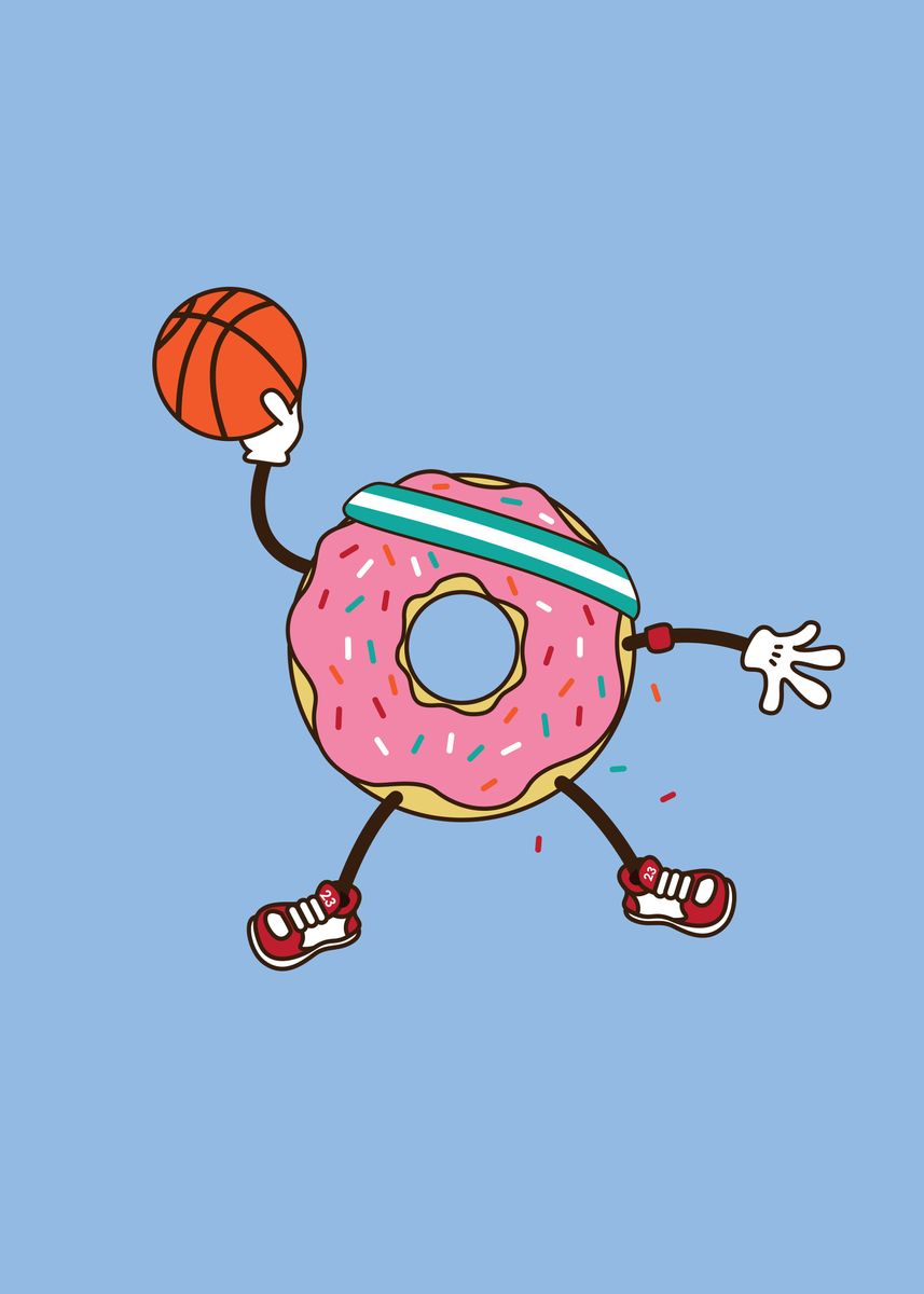 'Dunking Donut' Poster by Steven Toang | Displate