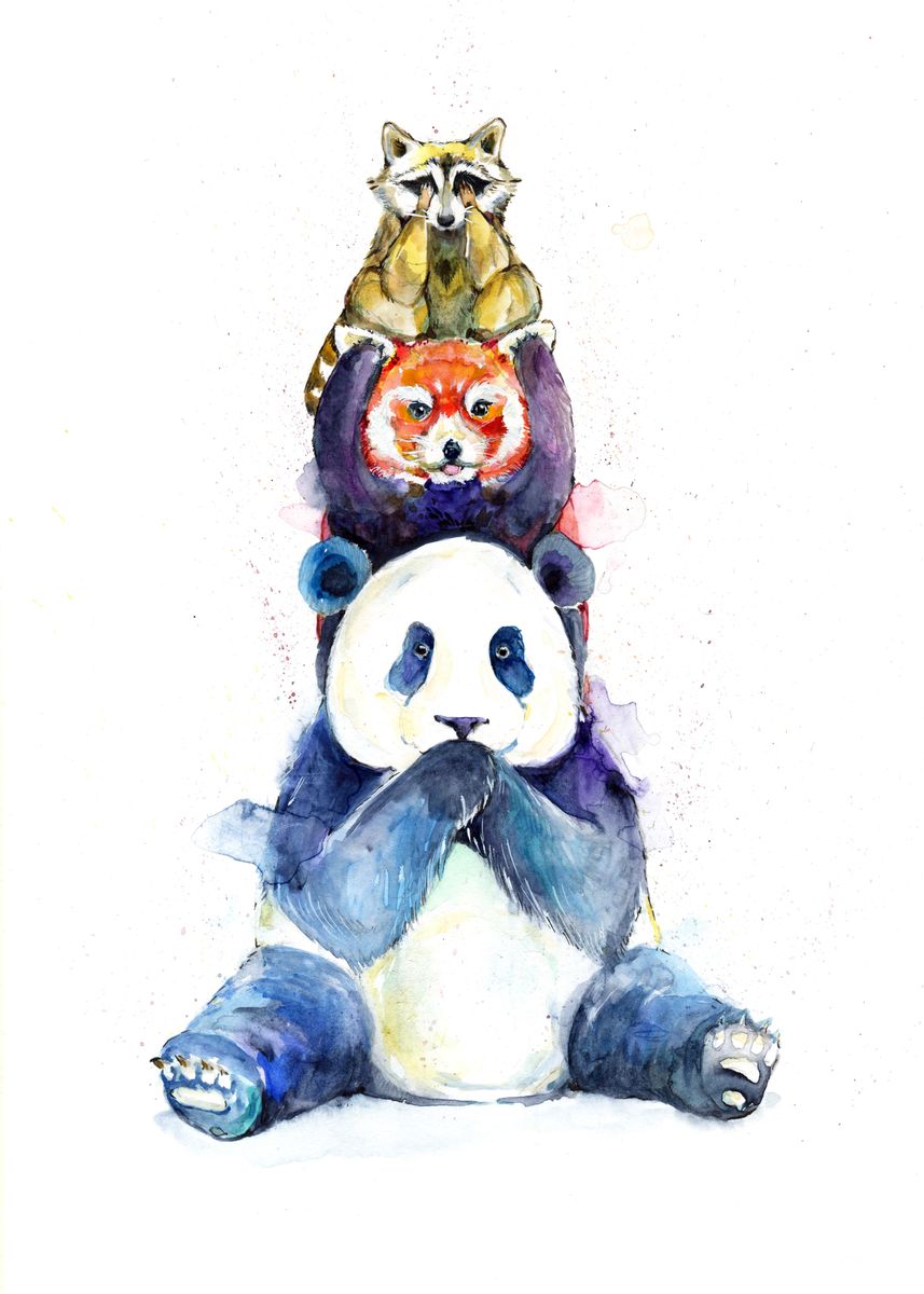 'Pandamonium ' Poster by Marc Allante | Displate