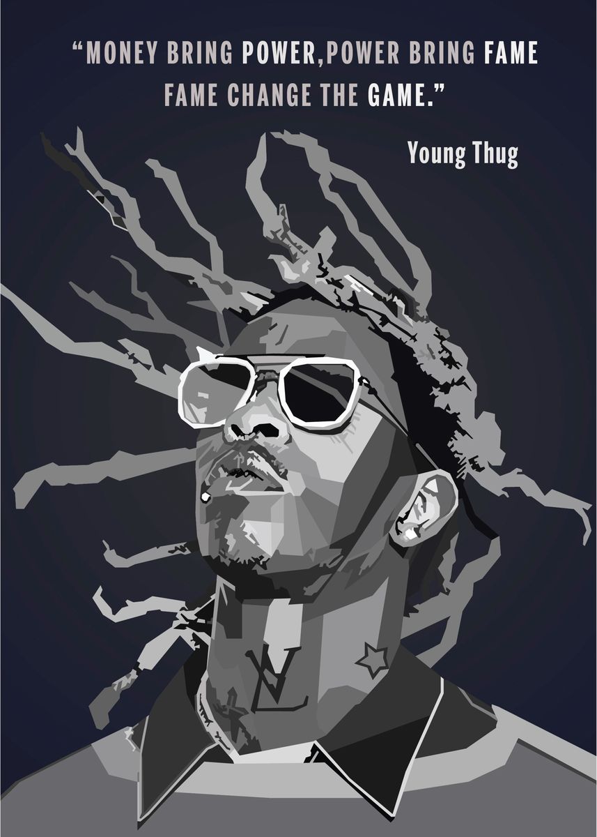 Young Thug Wpap Pop Art Poster By Nguyen Dinh Long Displate