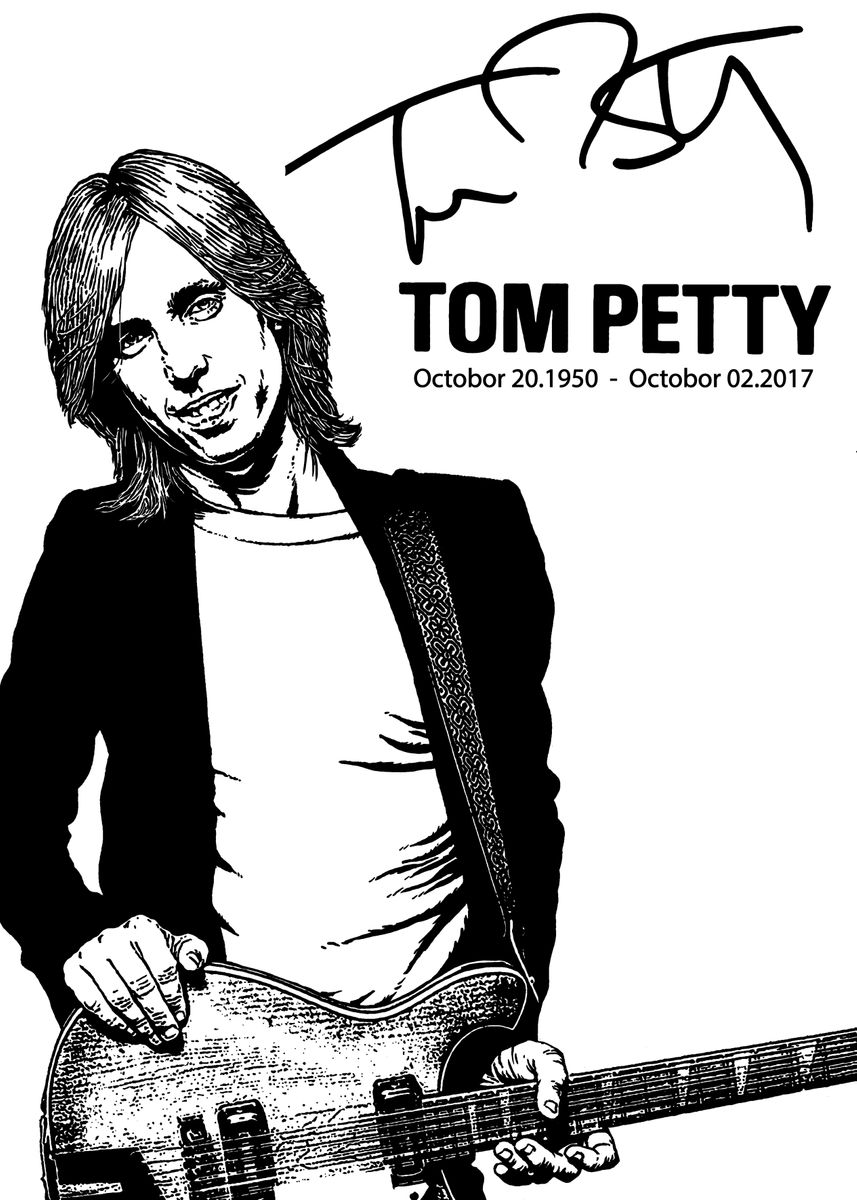'Tom Petty' Poster by Carlos Marques | Displate