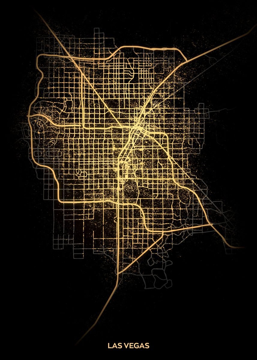 las vegas lights map