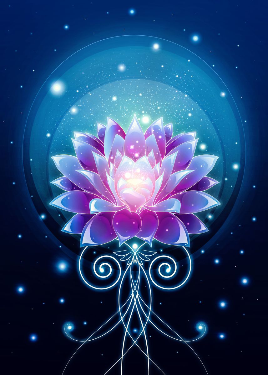 'Dream Lotus ' Poster by Muller Victoria Displate