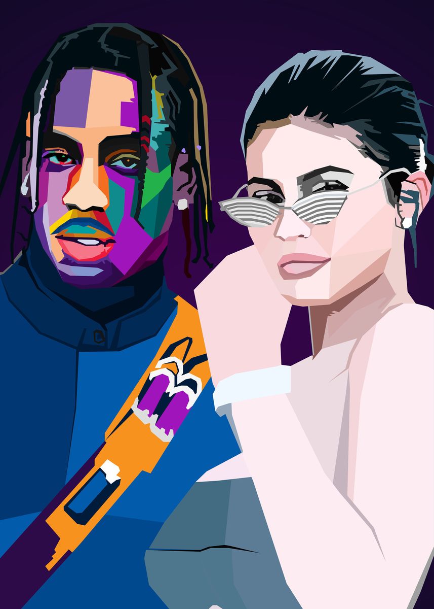 Travis Kylie Wpap Pop Art Poster By Nguyen Dinh Long Displate