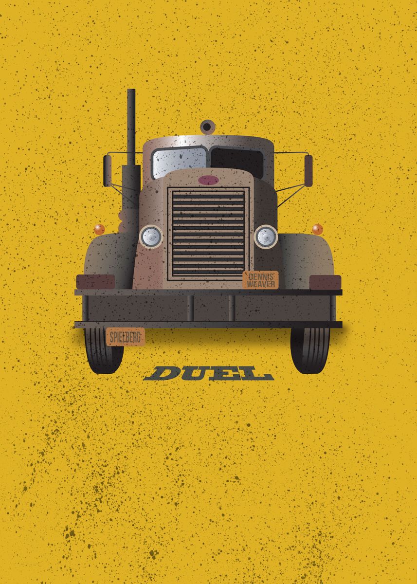 'Duel' Poster by Movie Poster Boy | Displate