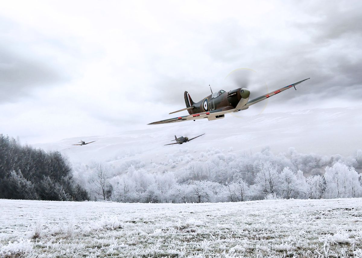 'Home through The Snow' Poster by Airpower Art | Displate