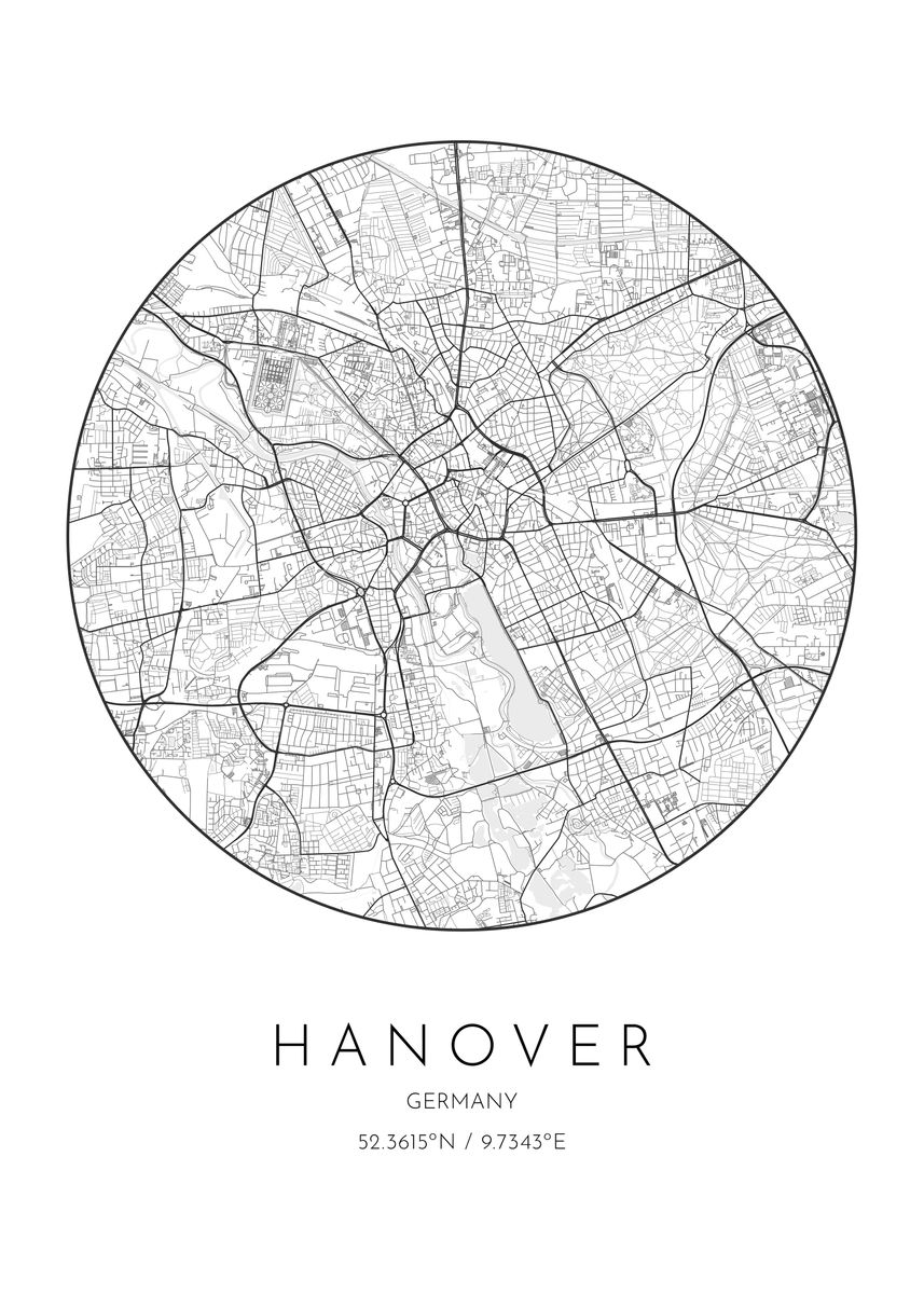 'Hanover Germany' Poster, picture, metal print, paint by Yak Yak | Displate