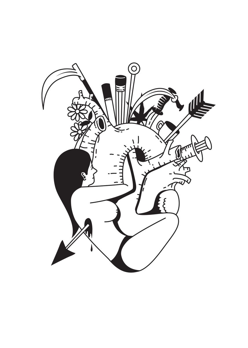 'Love and hate' Poster by Rudiardo Dela Peña Jr | Displate