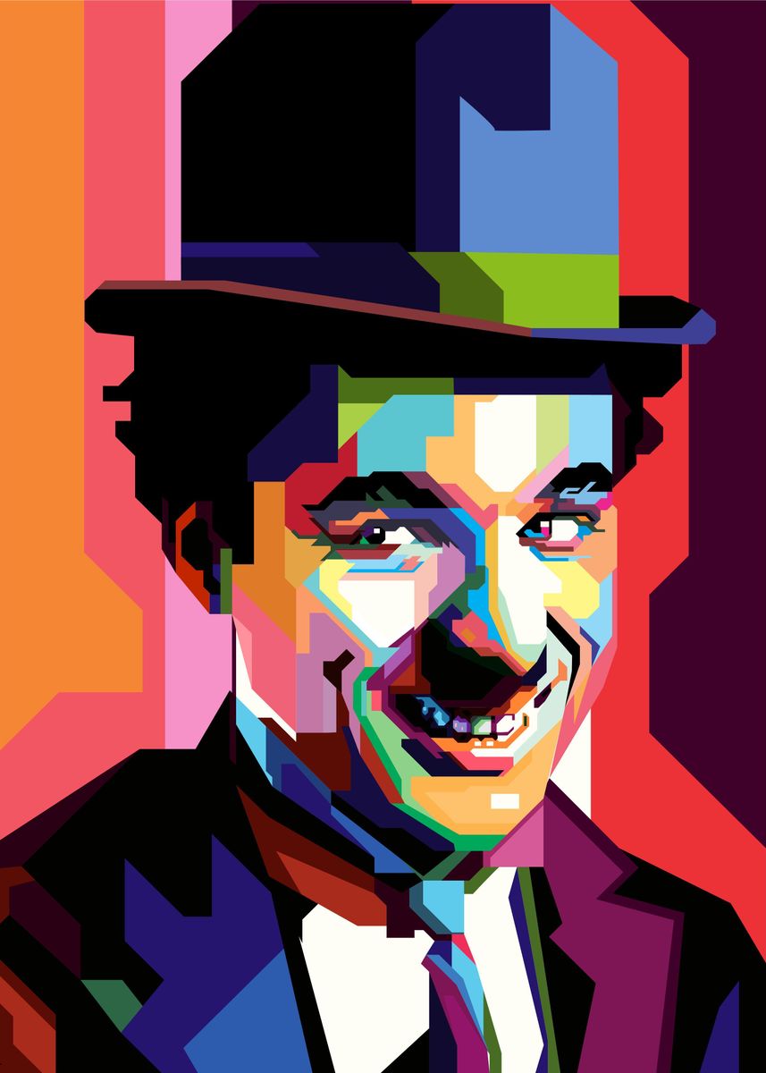 Charlie Chaplin' Poster by Gilar Artoholic | Displate