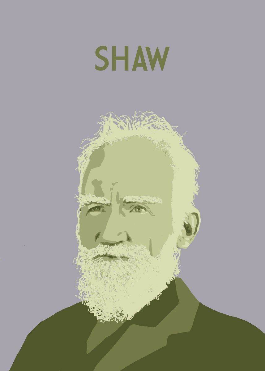 'George Bernard Shaw' Poster, picture, metal print, paint by Savant ...